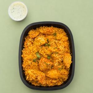 Butter Chicken Pilau with Dhey